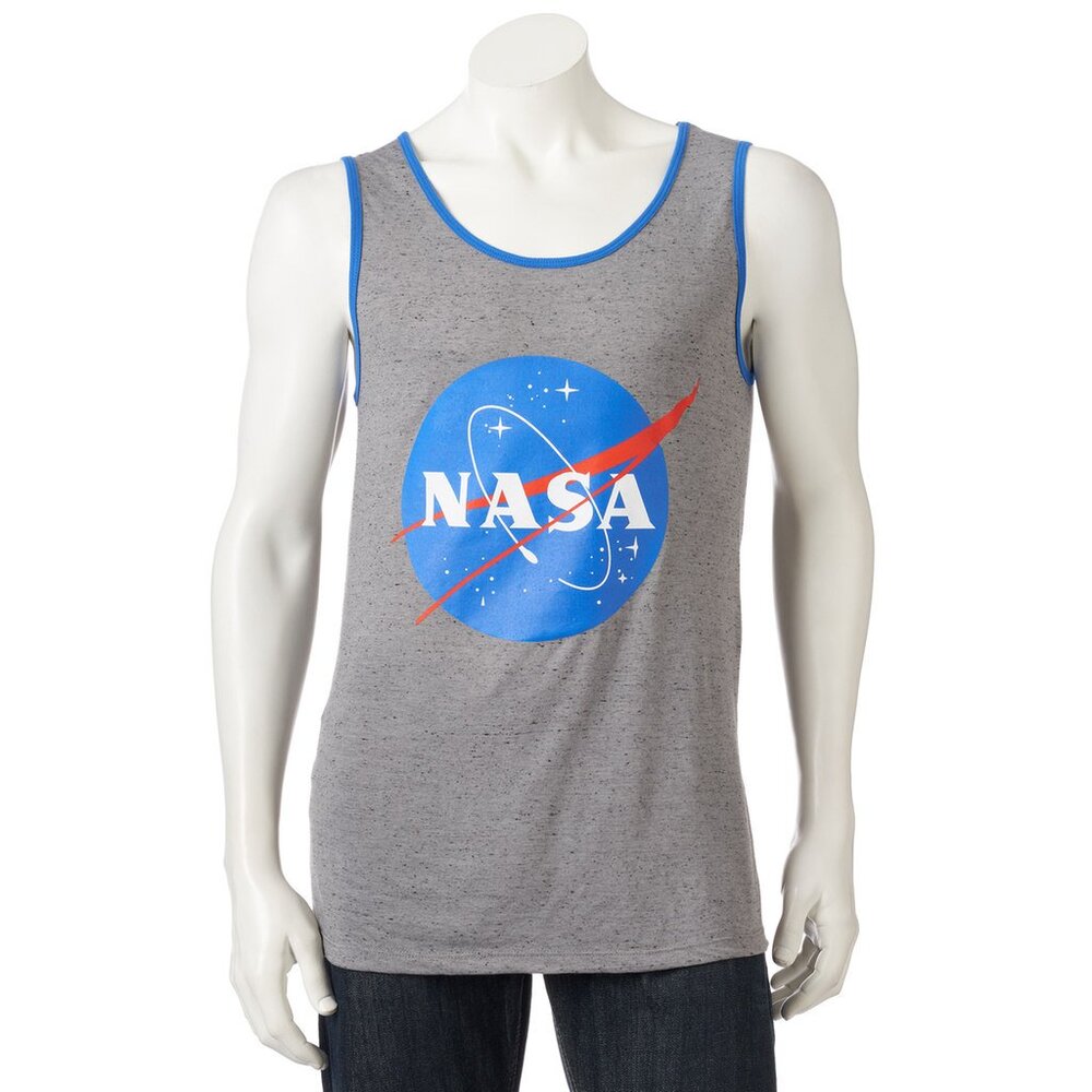 New! NASA Buzz Aldrin Tank Top T-Shirt National Aeronautics Space Administration